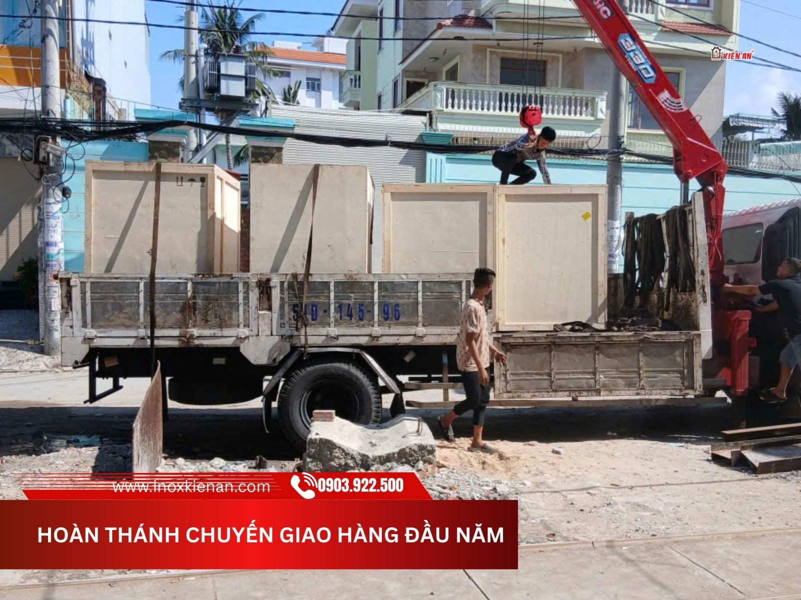 Giao hàng thành công dây mì chuyền bánh mì Kiến An